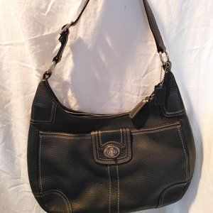 Coach Pebbled Leather Shoulder Bag